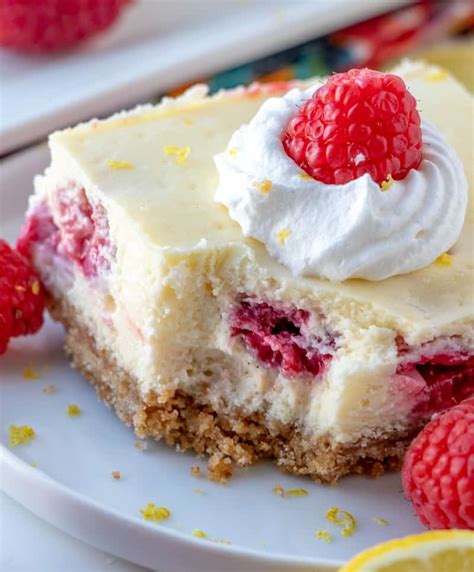 Divine Lemon Raspberry Cheesecake Bars